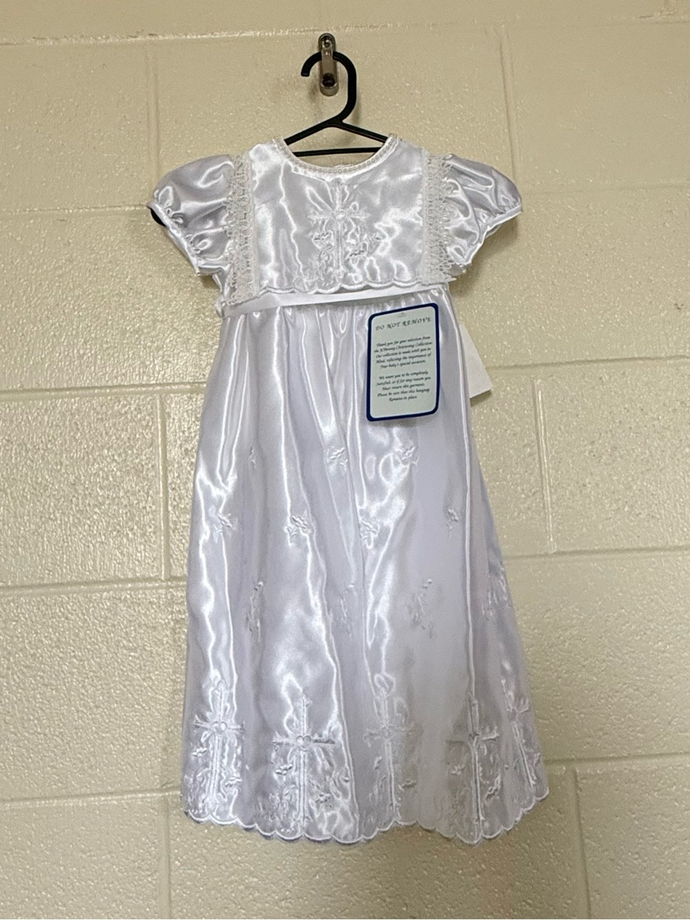 Vintage JCPenny Christening Baptism Dress White 18-24 mos Embroidered NWT